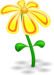 3d Yellow Flower Clip Art
